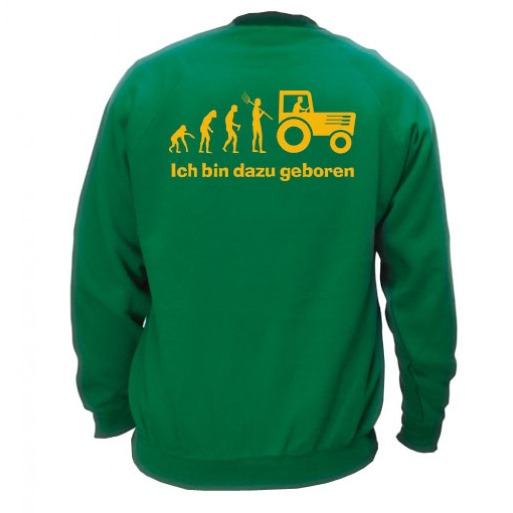 Sweat-Shirt - Motiv 1024, Größe M, grün, Rücken