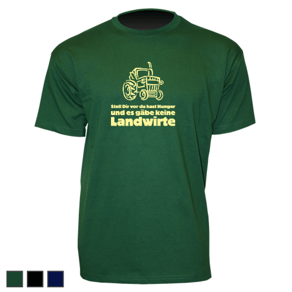 T-Shirt - Motiv 1010, Größe S, grün, Brust