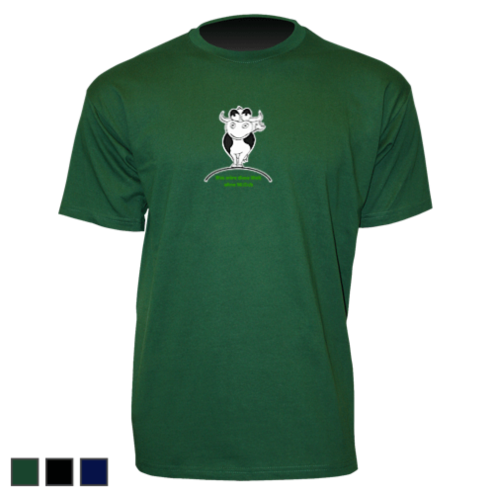 T-Shirt Kind - Motiv 1021, Größe 128, grün, Brust
