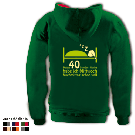 Kapuzensweater mit farbigen Innenteil - Motiv 1032