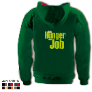 Kapuzensweater mit farbigen Innenteil - Motiv 1048