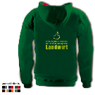 Kapuzensweater mit farbigen Innenteil - Motiv 1012