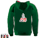 Kapuzensweater mit farbigen Innenteil - Motiv 1043