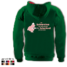 Kapuzensweater mit farbigen Innenteil - Motiv 1028
