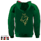 Kapuzensweater mit farbigen Innenteil - Motiv 3002
