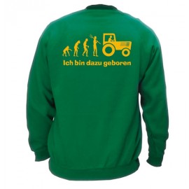 Sweat-Shirt - Motiv 1024, Größe M, grün, Rücken