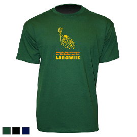T-Shirt - Motiv 1011, Größe S, grün, Brust