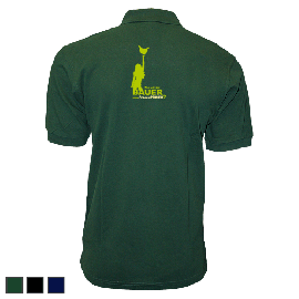 Polo-Shirt - Motiv 1022, Größe XXL, grün, Rücken