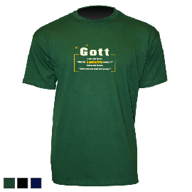 T-Shirt Kind - Motiv 1009, Größe 128, grün, Brust