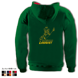 Kapuzensweater mit farbigen Innenteil - Motiv 1011